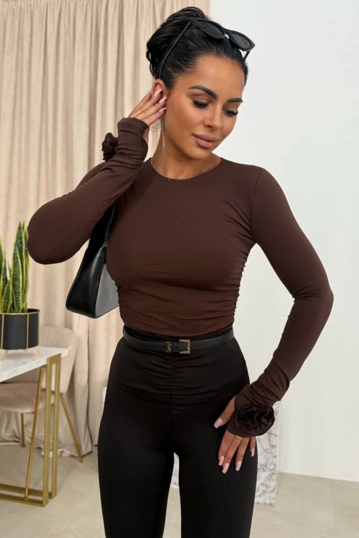 Лонгслив с розами ASP-2197A410