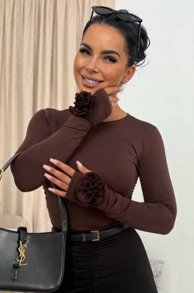 Лонгслив с розами ASP-2197A410