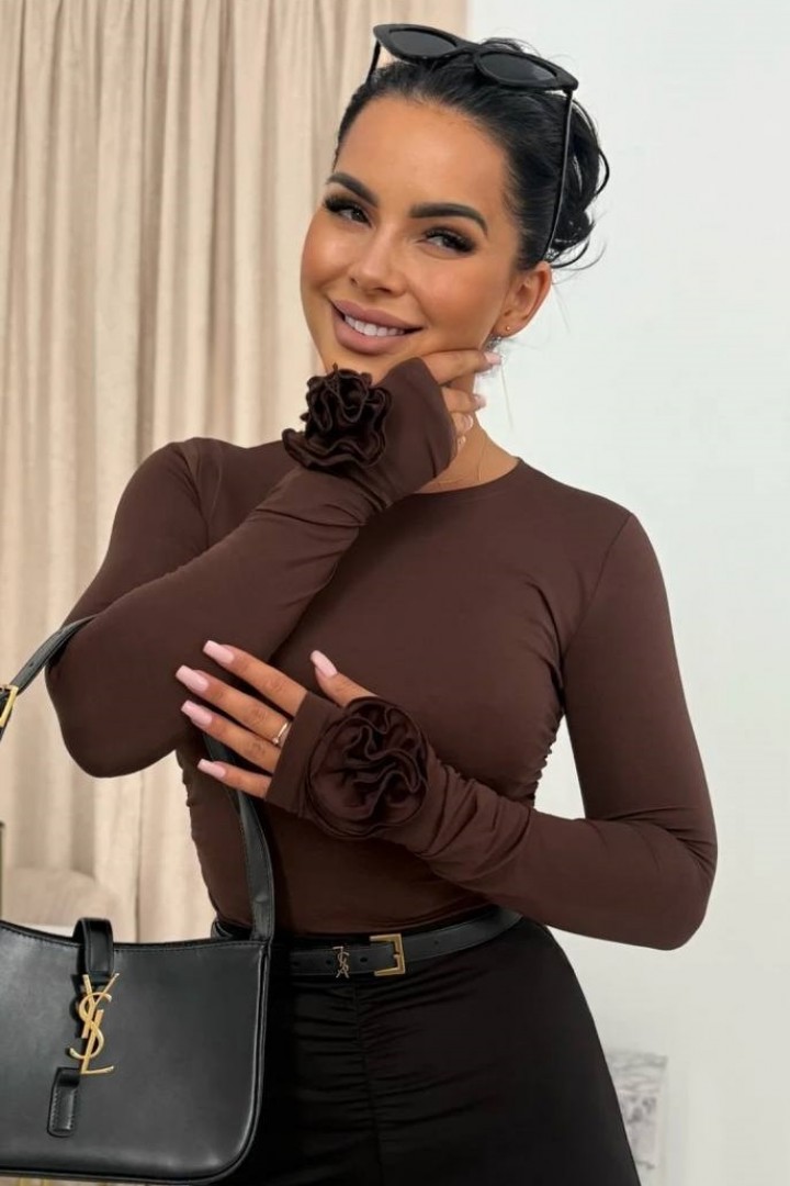 Лонгслив с розами ASP-2197A410