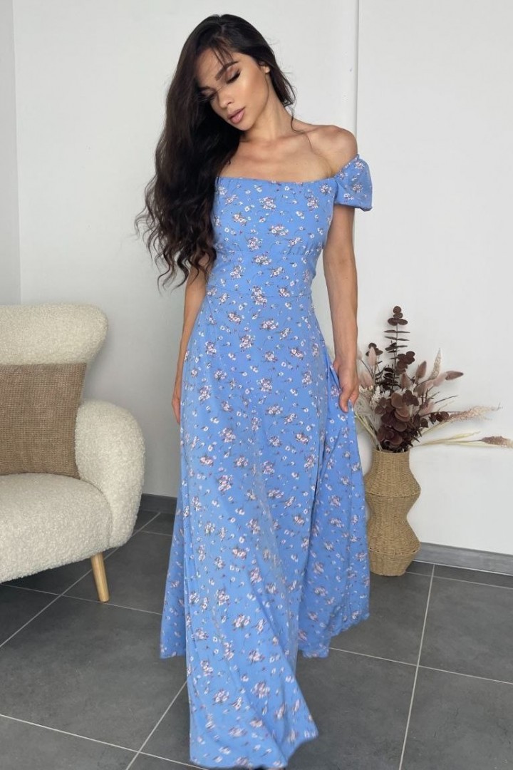 Нежное платье с открытой спиной AKS-203A450