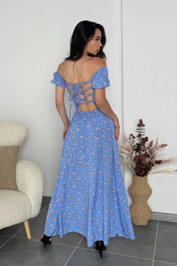 Нежное платье с открытой спиной AKS-203A450