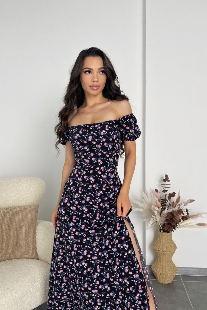 Нежное платье с открытой спиной AKS-203A450