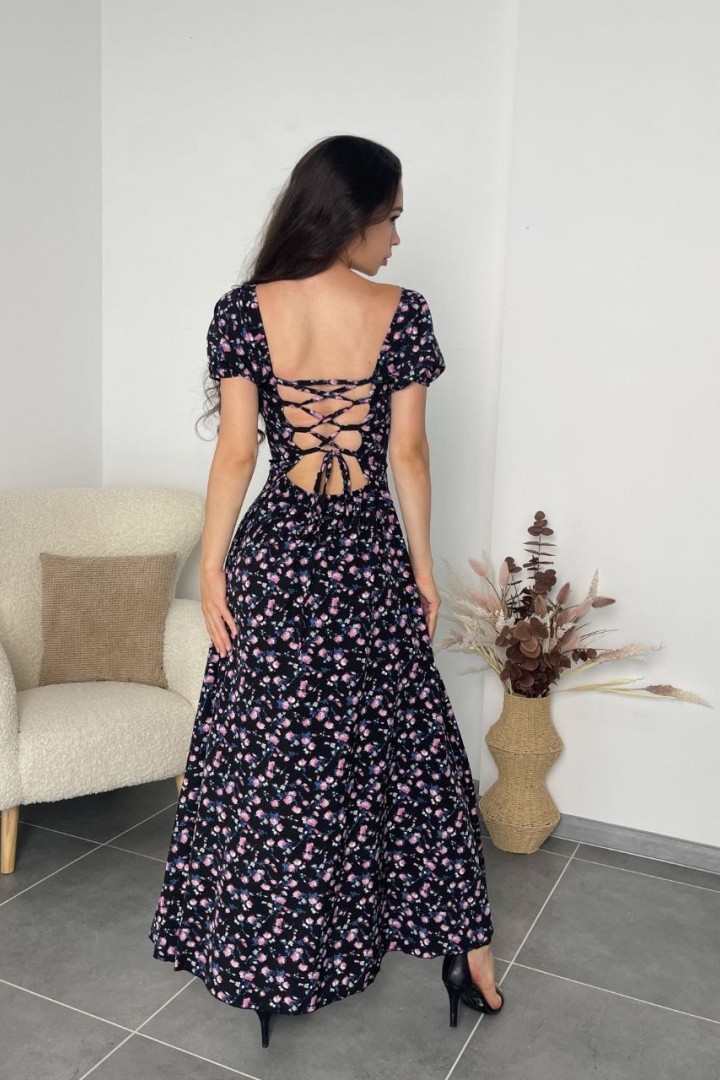 Нежное платье с открытой спиной AKS-203A450