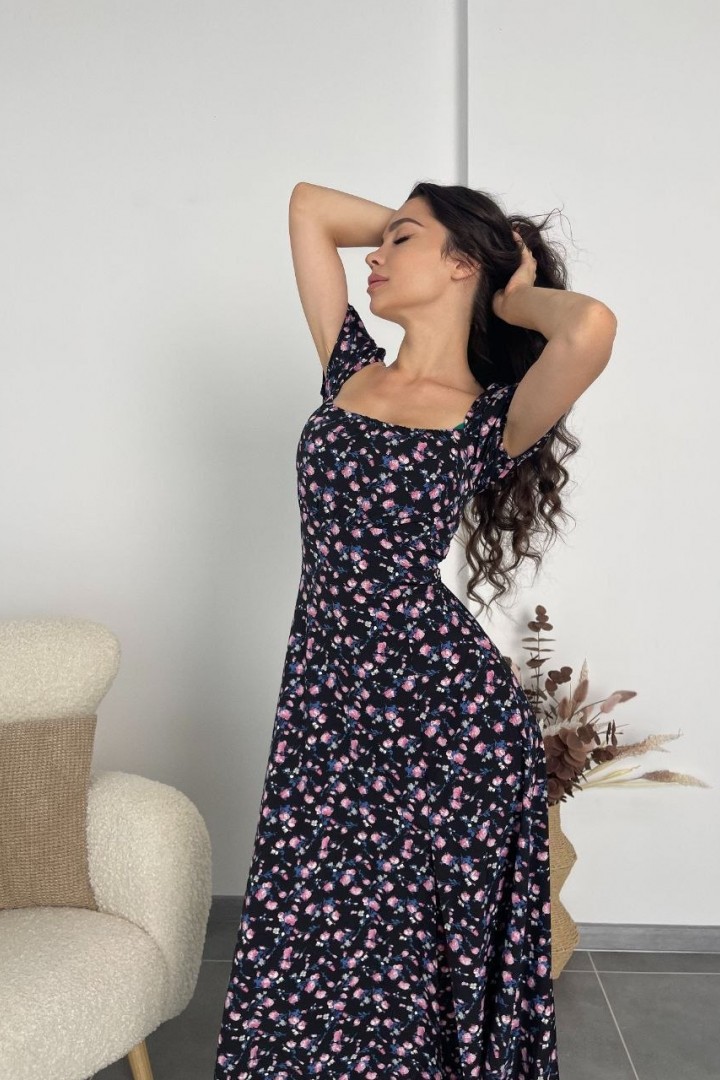 Нежное платье с открытой спиной AKS-203A450