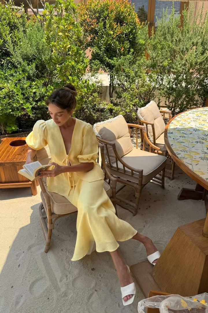 Льняний костюм спідниця і сорочка BAC-967A700