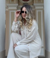 Льняной брючний костюм LOU-1476A800