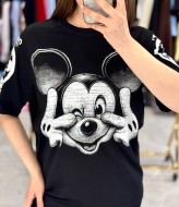 Футболка "oversize" со стильным накатом MIK-72A380