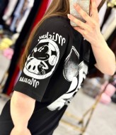 Футболка "oversize" со стильным накатом MIK-72A380