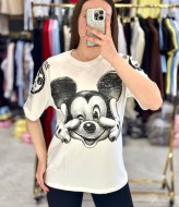 Футболка "oversize" со стильным накатом MIK-72A380