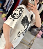 Футболка "oversize" со стильным накатом MIK-72A380