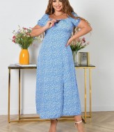 Легка сукня з розрізом на нозі MIK-2465A330