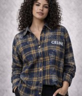 Стильная oversize рубашка в клетку MIK-16895A450