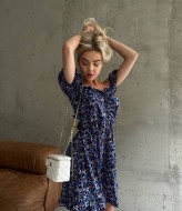 Летнее платье с открытыми плечами  MIK-6214A250