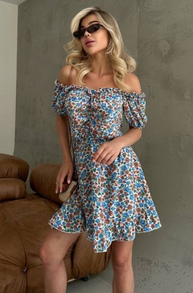 Платье с открытыми плечами MIK-6214A250