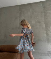 Летнее платье с открытыми плечами  MIK-6214A250