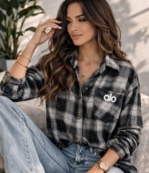 Рубашка в клетку с камнями MIK-16892A450