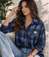 Рубашка в клетку с камнями MIK-16892A450