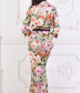 Длинное платье с поясом NJ-TO-752A550