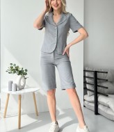 Женский летний брючный костюм тройка TBY-740.75A750