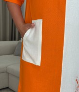 Платье льняное длинное KG-2603A590 Платье льняное длинное KG-2603A590