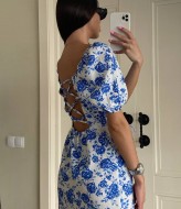 Платье с открытой спиной летнее  VOL-409A500