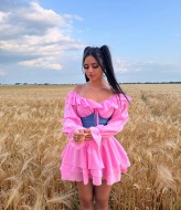 Зефирное платье YLM-639A620