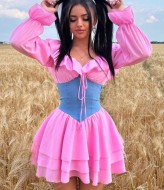 Зефирное платье YLM-639A620