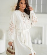 Льняное платье с вышивкой KA-7551A850