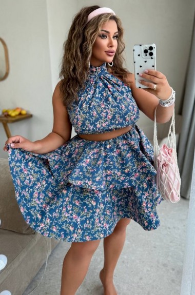 Дорогой топ с юбкой YM-7080.4A26 Дорогой топ с юбкой YM-7080.4A26