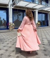 Нарядное женское платье с кружевом  YM-05568.13A16