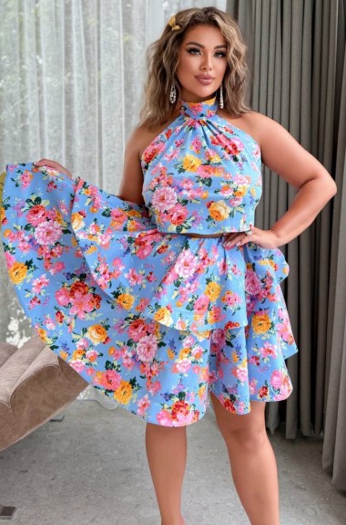 Дорогой коттоновый костюм  YM-7080.299A26