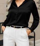 Рубашка женская шелковая  INS-448A550