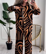 Костюм брюки палаццо и рубашка DES-038A499