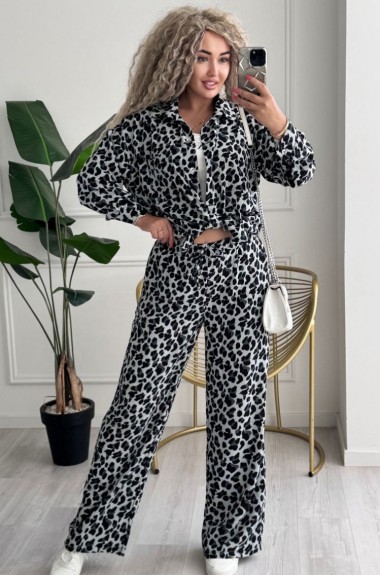 Сорочка oversize і штани палаццо DES-038A499