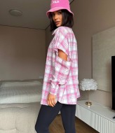 Рубашка с рваными рукавами MIY-1059A549