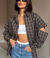 Рубашка с рваными рукавами MIY-1059A549