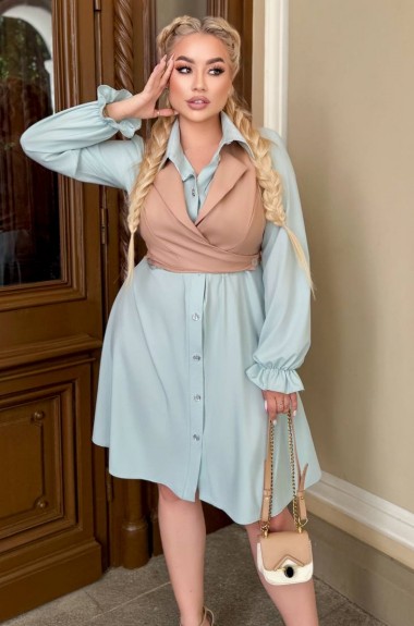 Рубашка платье женская MA-N2096A500 Рубашка платье женская MA-N2096A500