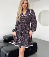 Платье с воланом TS-442.3A460