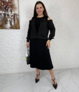 Платье с имитацией рубашки VL-1041A900