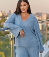 Трикотажный брючный костюм  EY-679A29B33