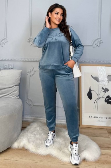 Велюровий костюм батал IV-0320A500