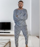 Тёплая мужская пижама DG-p15565A650