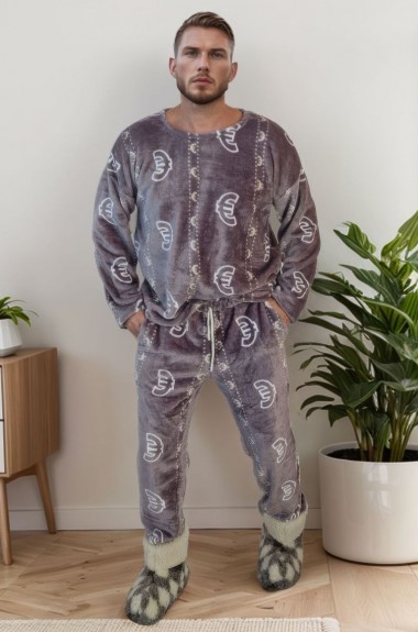 Мужская тёплая пижама DG-p15564A700