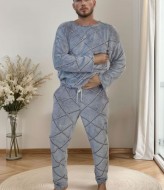 Тёплая мужская пижама DG-p15565A650