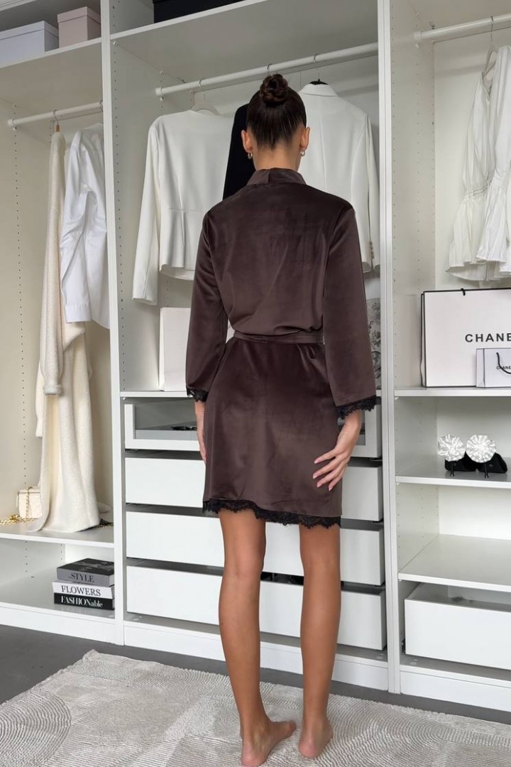 Велюровый халат INNA-757.1A480