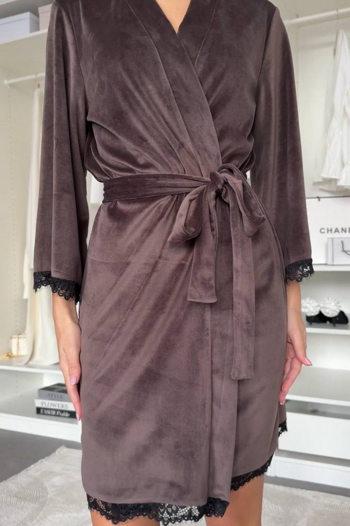 Велюровый халат INNA-757.1A480