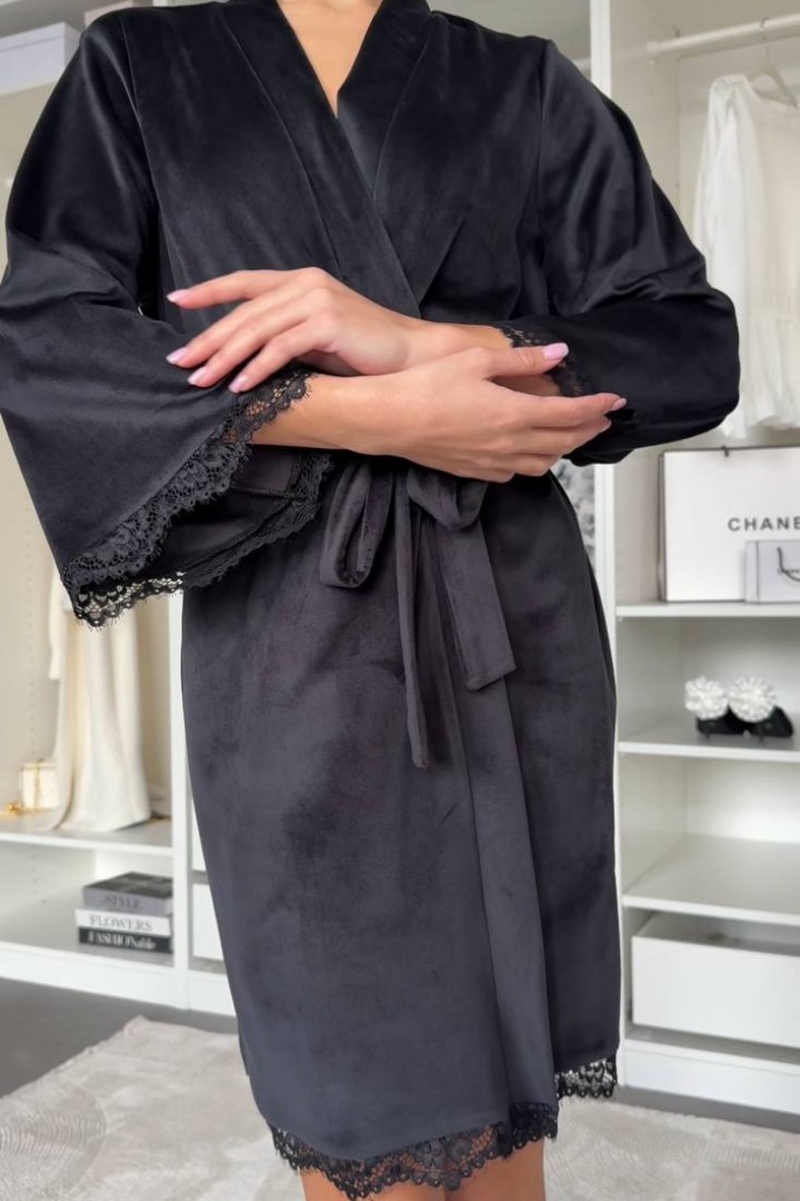 Велюровый халат INNA-757.1A480