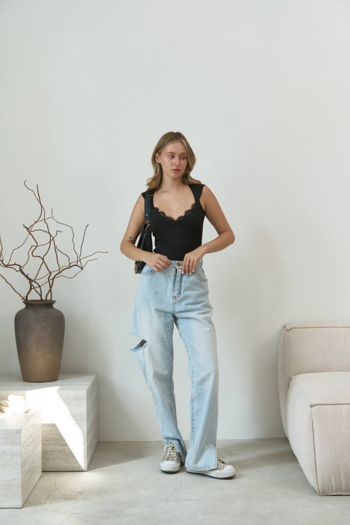 Боди с кружевом SSY-019A350