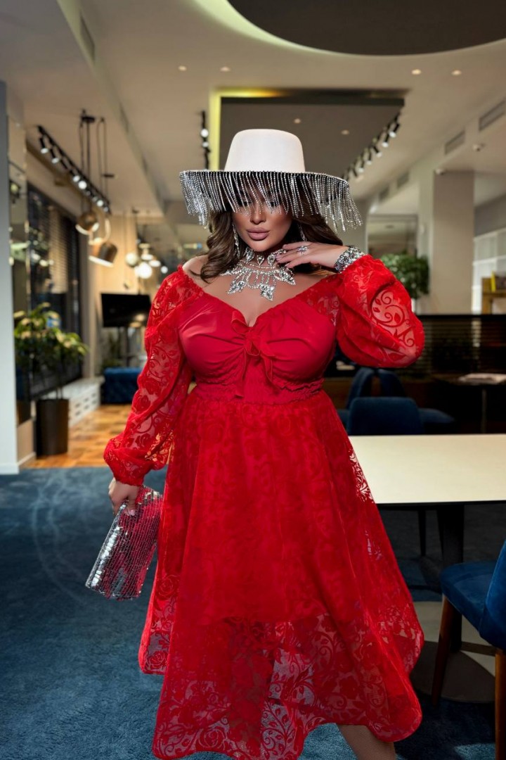 Ніжна сукня з мережива YM-7125.2A22