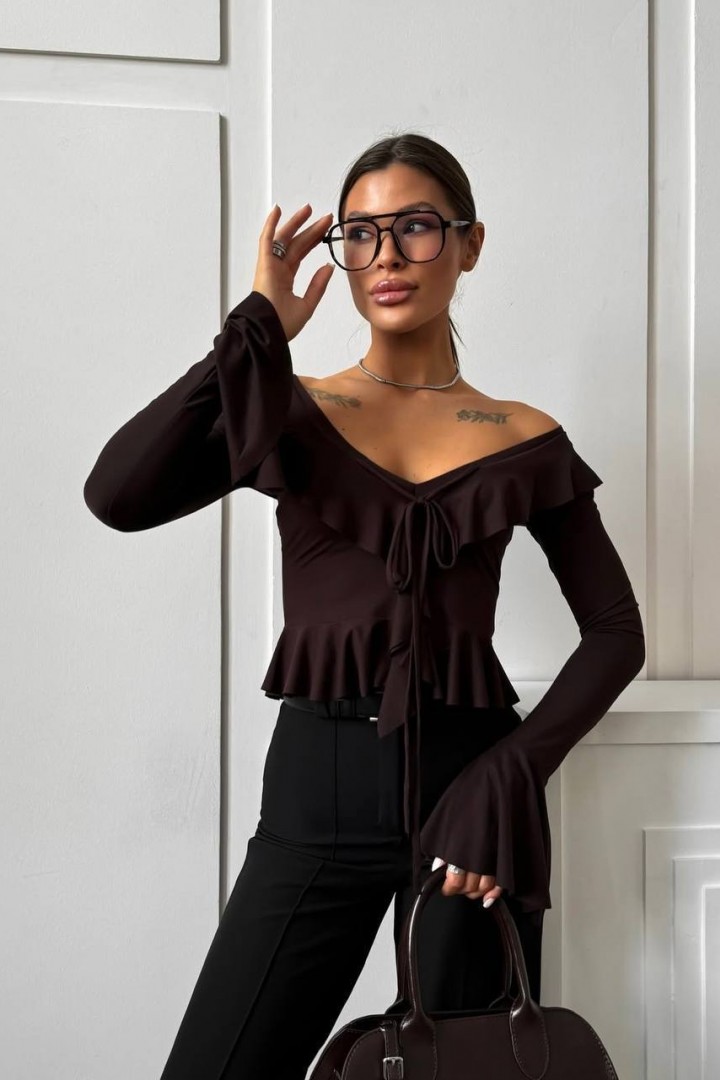 Блузка з рюшами DMP-R1649A320